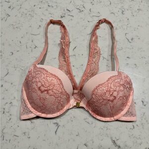 Elegant Racerback Lace Pink Bra